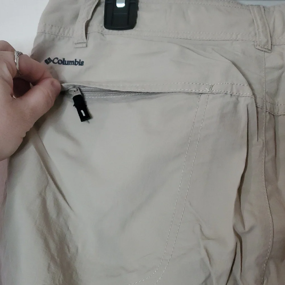 Womens Columbia Omni-Shade Sun Protection Convertible Hiking Pants Sz 8s